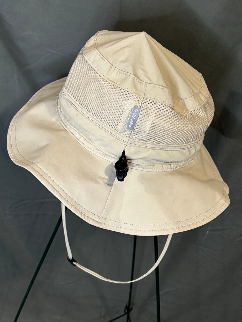 Columbia Bora Bora Booney Hat Fossil Beige UPF 50 Wide Brim Unisex NWOT